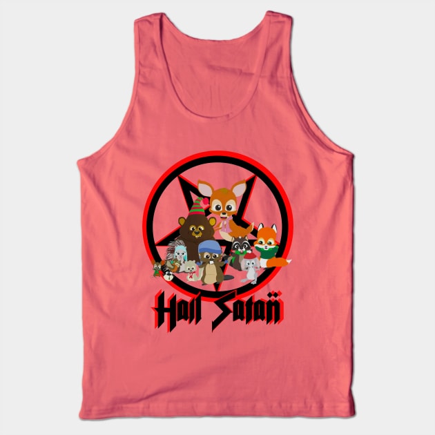 South Park - Woodland Critter Christmas - Hail Satan Tank Top by Xanderlee7